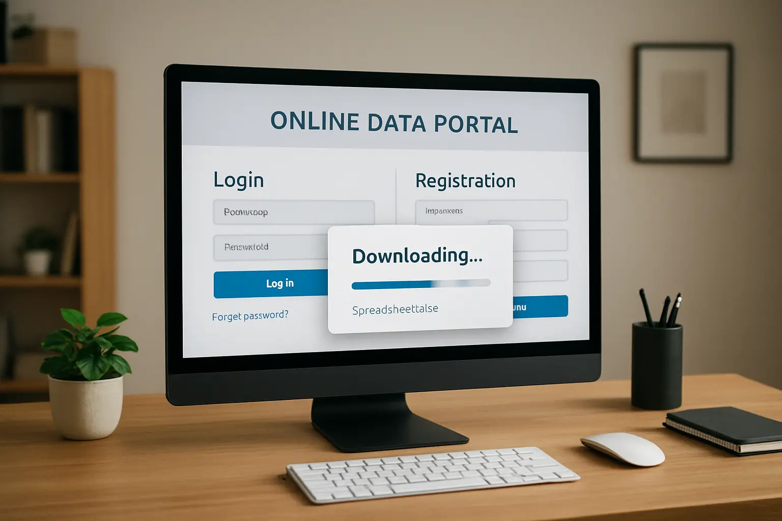 Registering on an online data portal to download survey microdata