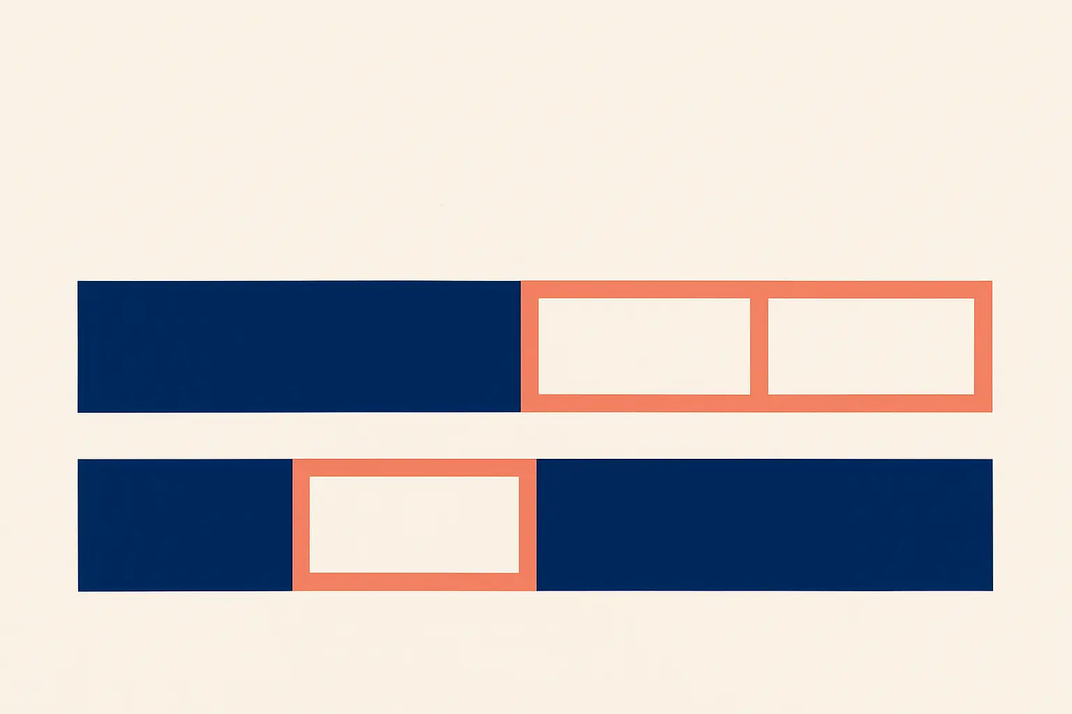 A banded diagram with solid and empty segments representing gaps in a dissertation's literature coverage