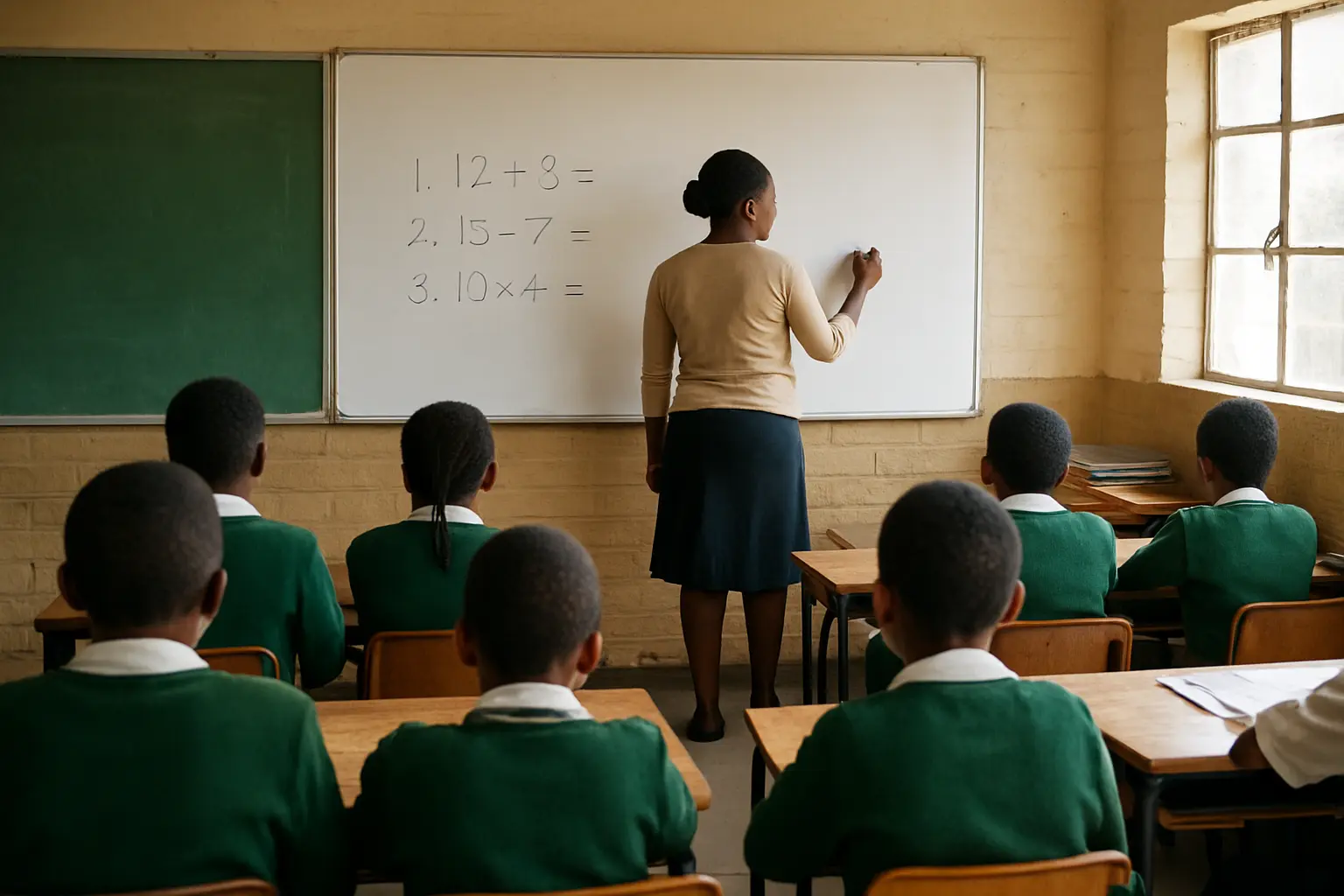A South African secondary school mathematics classroom